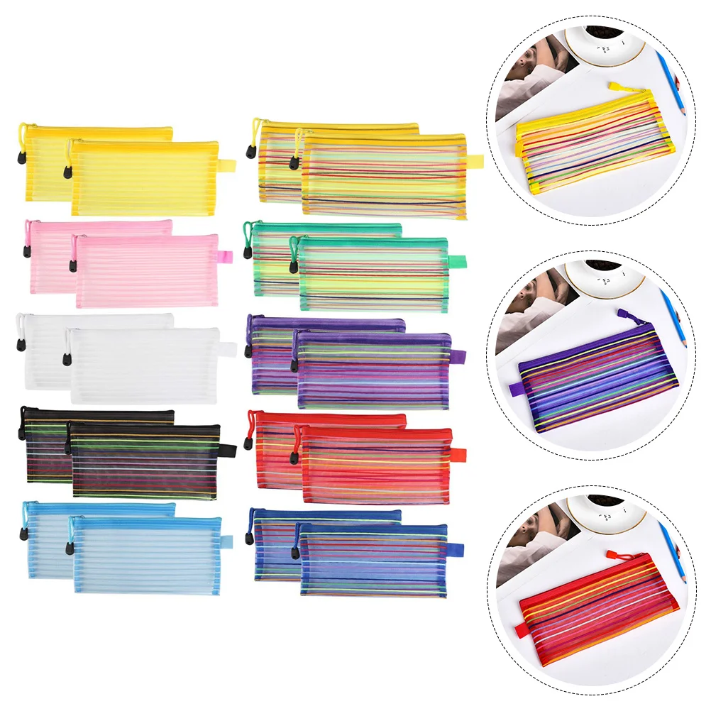 

Case Pouch Bag Pen Schoolkids Storage Stationery Cool Cases Teen Clear Adultmakeorganizer Adorable Function Multi Resistant
