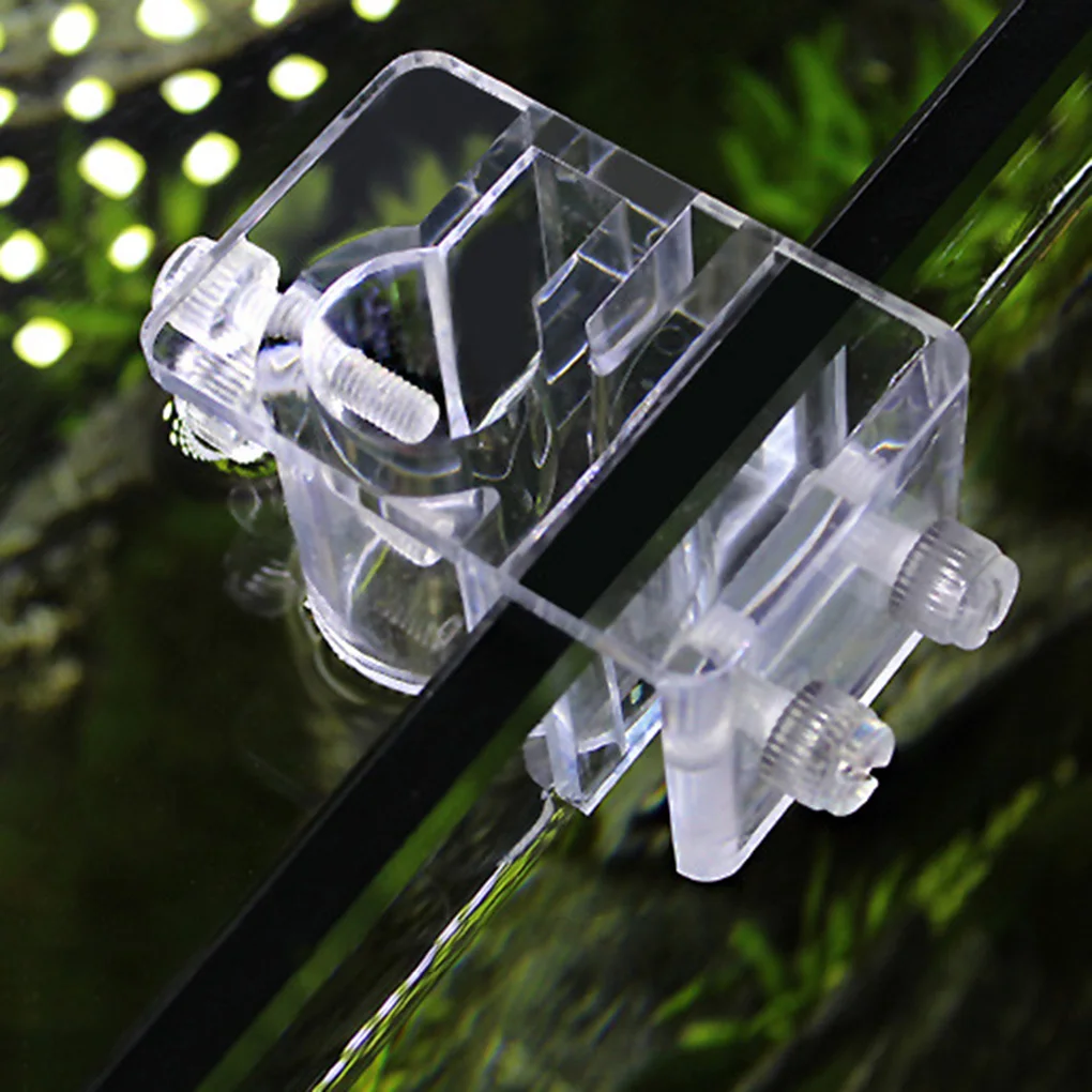 

Aquarium Inflow Outflow Tube Holder Acrylic Fix Hose Pipe Mount Freshwater Fish Planted Aquarium Fixing Tubing Clamp