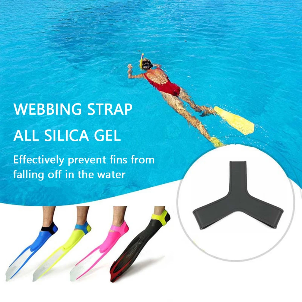 

2pcs Scuba Diving Fin Keeper Foot Flippers Swimming Fin Keepers Grippers Snorkeling Elastic Silicone Strap for Kids Adults