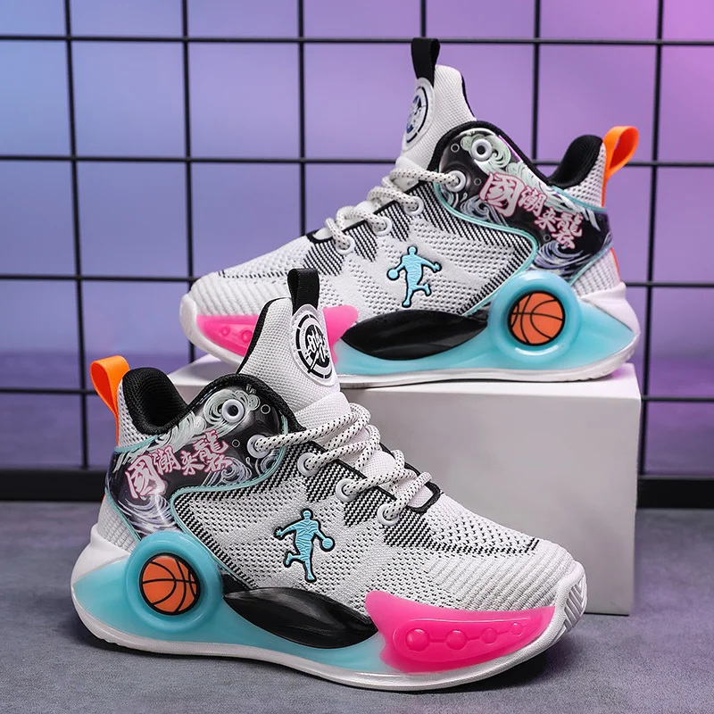 2023 New Children Shoes for Kids Sneakers Boys Casual Shoes Breathable Kids Basketball Shoes Fashion Girls Running Sneakers