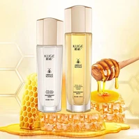 2pcs royal jelly anti aging serum emulsions face toner skin care face moisturize lotion fades wrinkles oil control face tonic