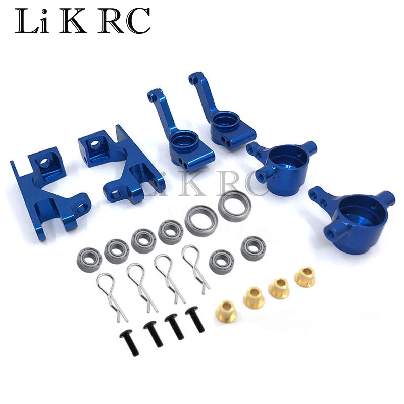 Free Shipping For 1/10 Slash 4x4 Aluminum Left & Right Steering Blocks Part C-Hubs 6832X Axle Carriers Caster Blocks