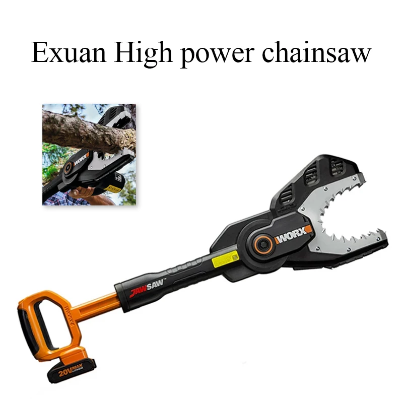 

Multifunctional Logging Saw, Garden Cleaning Chainsaw, Portable Chainsaw, Electric High Power Chainsaw, Wood Cutting Hand Tools