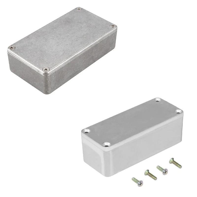 

HOT 2 Set Guitar Effects Pedal Aluminum Stomp Box Enclosure For DIY Guitar Pedal Kit, 1590A & 1590B