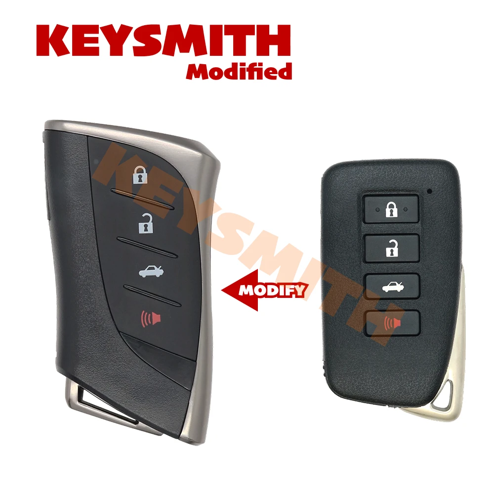 Фото Умный ключ-брелок KEYSMITH с дистанционным управлением, модифицированный, для Lexus NX 200, NX300H, RX 350, 450H, ES 350, ES 300h (корпус брелока) №5