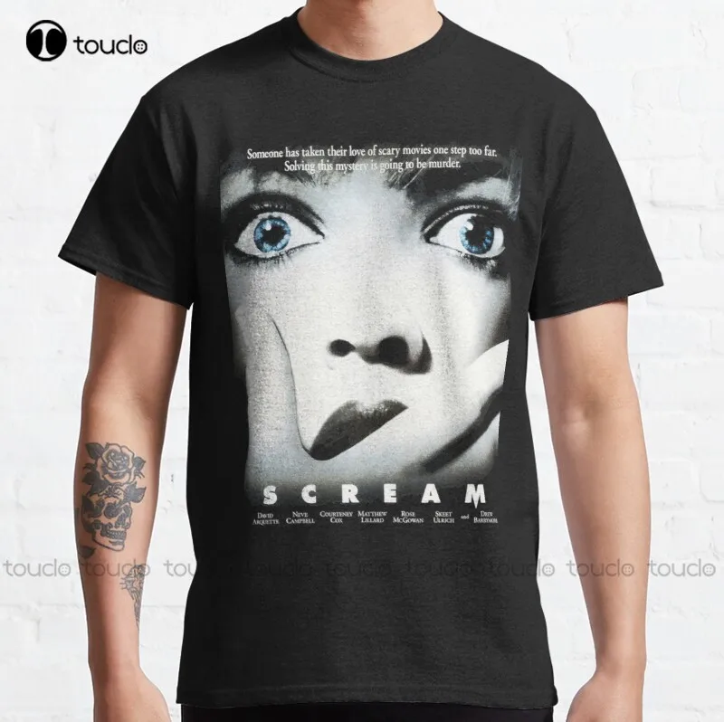 New Scream Drew Barrymore Wes Craven Horror Thriller Movie Classic T-Shirt Cute Shirts For Girls Cotton Tee Shirts Xs-5Xl Tshirt