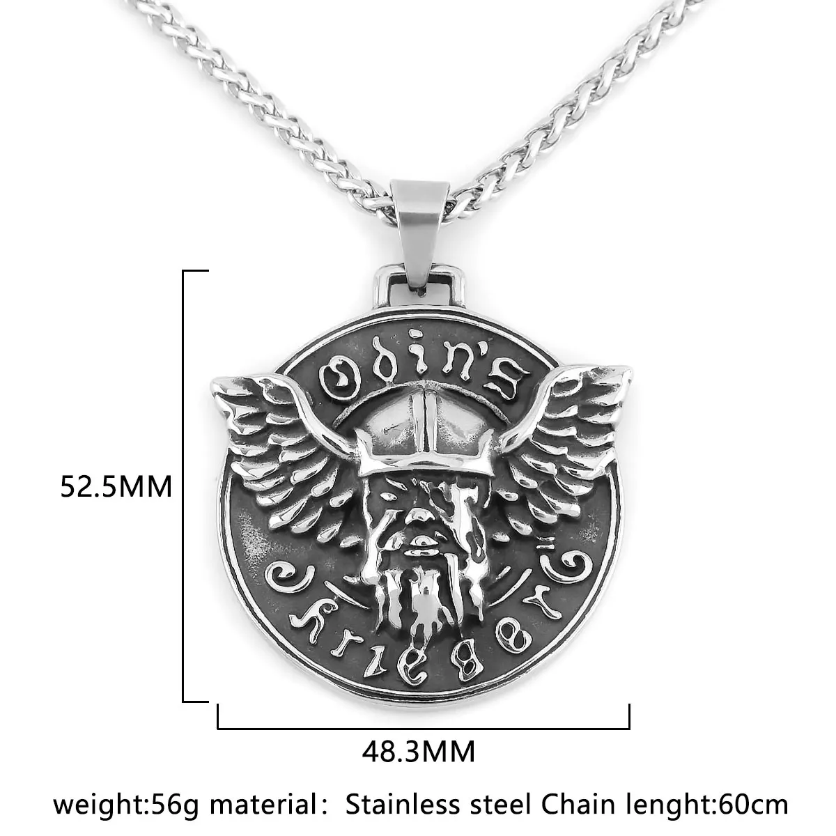 Скандинавская мифология God Odin кулон мужское качество не выцветает ожерелье из