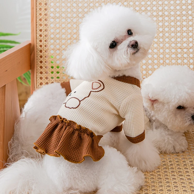 

Новинка Одежда для собак весна лето осень мягкая хлопковая одежда с рисунком медведя одежда для собак и кошек модные милые дышащие рубашки
