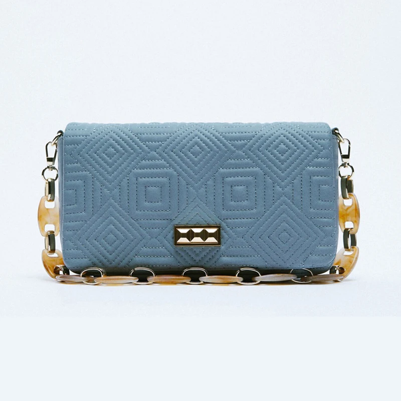 

2022 Spring New Women'S Bag Beaded Chain Small Square Bag Simple Versatile Fashion Trendy Shoulder Bag For Women