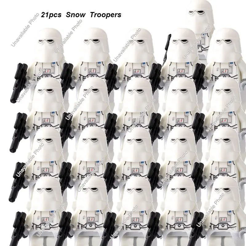 

Bandai Snow Troopers Building Blocks 21Pcs 501st Wars Clone Legion PG703 WM2032 Compatible Blocks Cody Rex Brick Wars Figure Toy