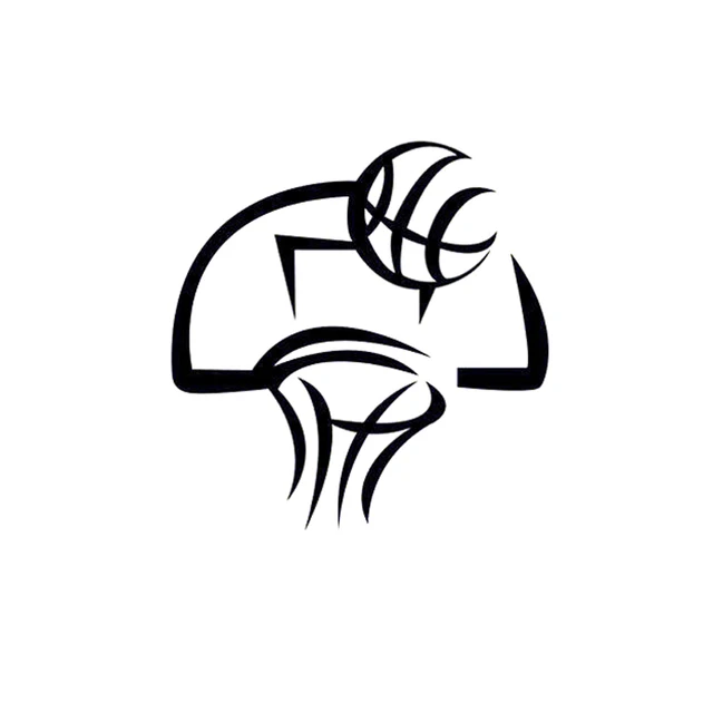

Car Stickers Decor Motorcycle Decals Fashion Basketball Goals Vinyl Decorative Accessories Waterproof PVC,10.5cmx10.2cm
