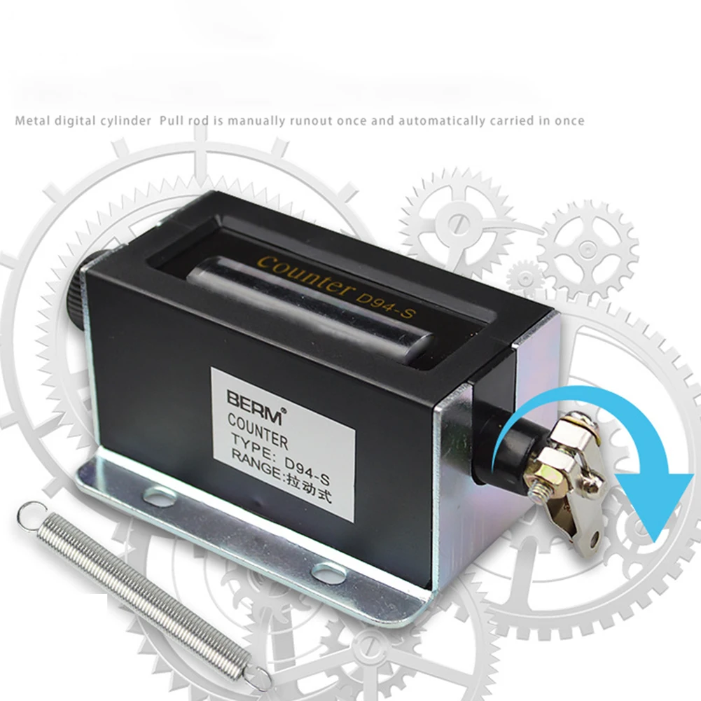 

D67F Mechanical Counters 5 Digit Display Hand Tally Counter Resettable Manual Mechanical Clicker For Industrial Counting
