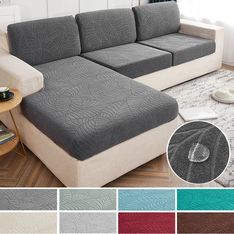 

Waterproof Elastic Sofa seat Cushion Cover Furniture Protector warm velvet for Pet Kid Stretch Washable Removable Sofa Slipcover
