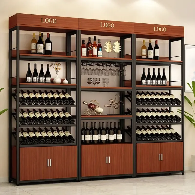 Хранение спиртных напитков Кава для мебели Вины Винная полка Поддержка гостиной