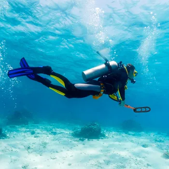 2022 Underwater Dive Scuba Metal Detector Folding Waterproof Coil Pulse Scan Pinpointer Diving Glod Detecting 6