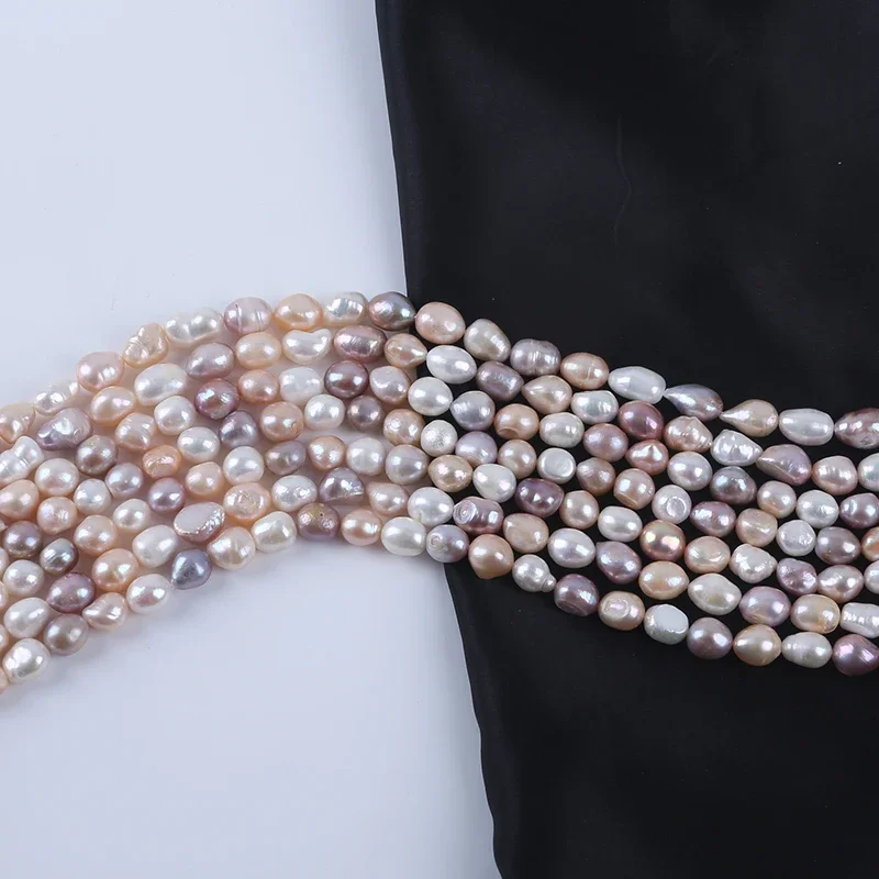9-10 мм белый розовый фиолетовый смешанный натуральный пресноводный жемчуг в