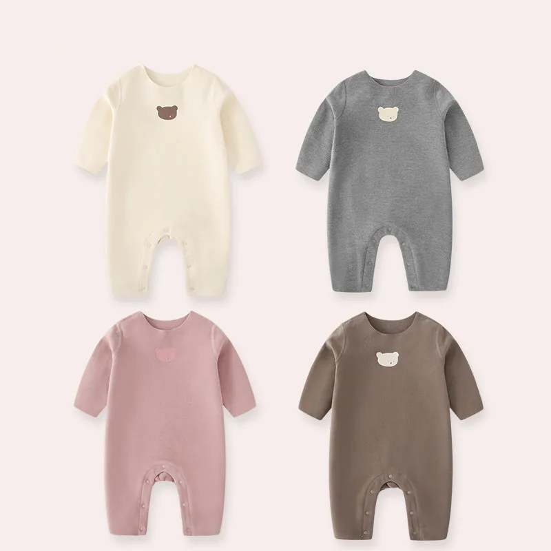 

Двусторонний немецкий бархатный цельный костюм для малышей Хаджи для мальчиков и девочек весна-осень 280 г