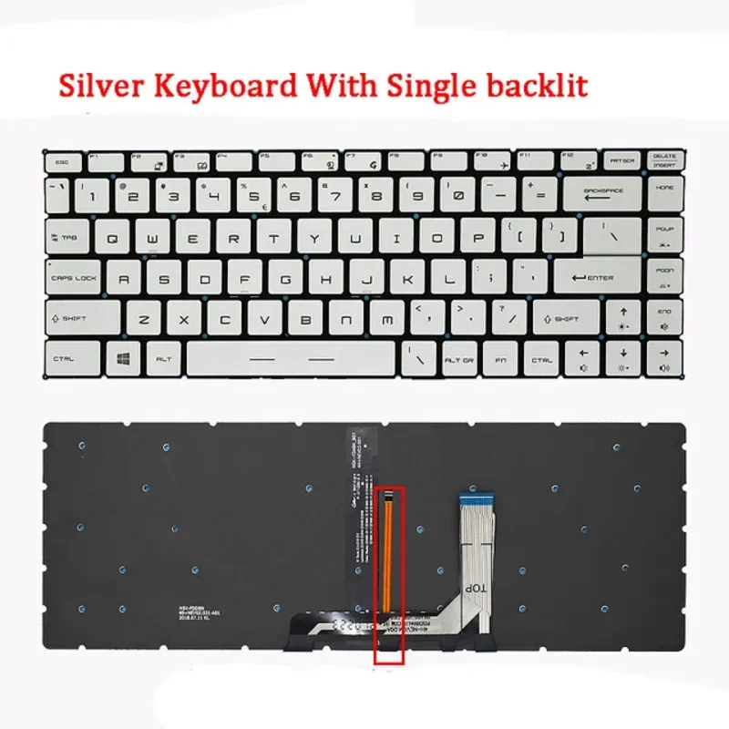 Новая клавиатура для ноутбука MSI GS65 GF63 MS-16R1 PS63 P65 GF65 8RC/D 8RF/E MS-16 W1 MS-16W2 MS-16Q1 MS-16Q2 MS-16Q3