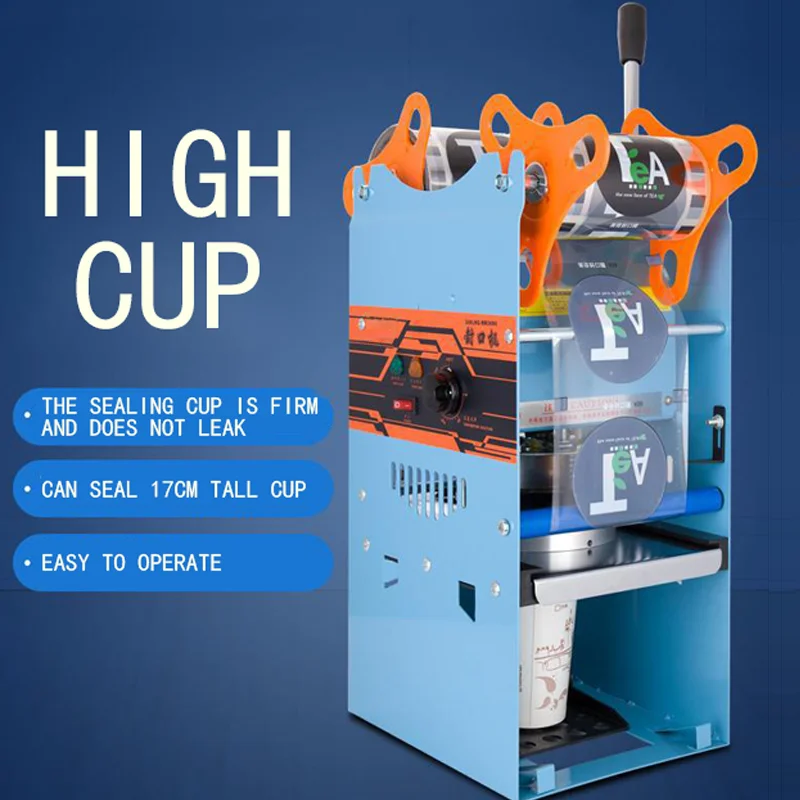 WY-802F Bubble tea machine Manual Cup sealing machine for 9.5cm cup 220V/50hz Cup sealer for Coffee/Bubble tea Sealing machine