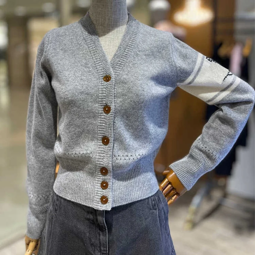 Высокое качество Сатурн вышивка осень зима женский чистый шерстяной кашемировый