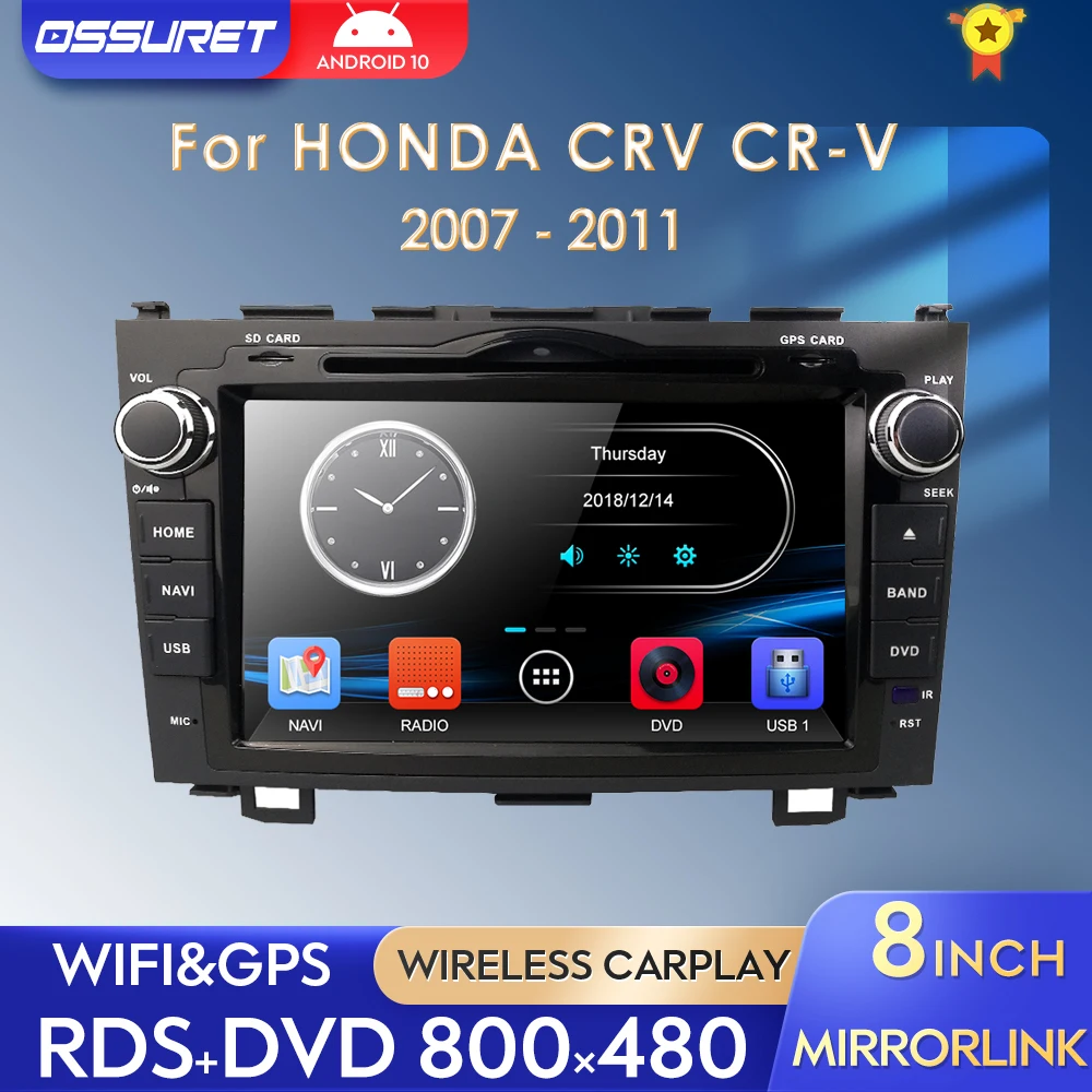 

8" Car Stereo DVD Player Radio Map For HONDA CRV 2008 2009 2010 2011 GPS Navi Car Multimedia Player Monitor Autoaudio CAM DAB BT