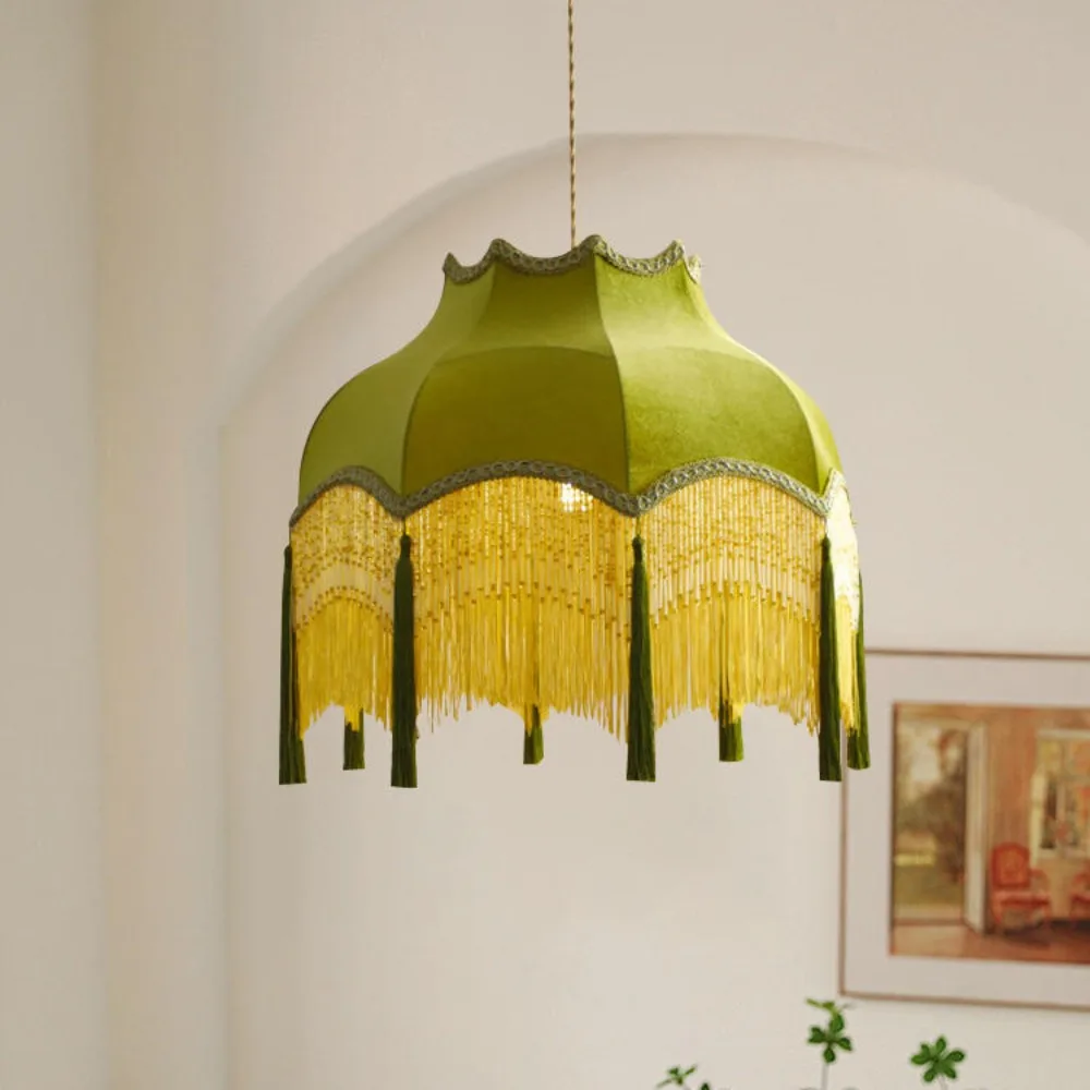 Потолочная люстра с винтажными кисточками светодиодная прикроватная лампа из