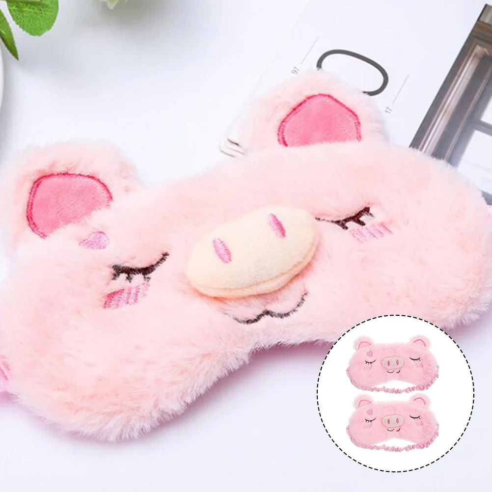 

Mask Sleeping Kids Eye Masks Night Cover Girls Cute Women Bulk Baby Funny Animal Covers Kid Blindfold Soft Sleepover Party