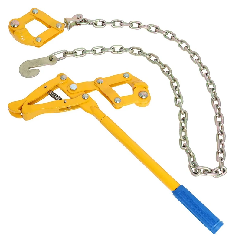 GTBL Chain Strainer Fence Repair Compact Tool,Barbed Wire Tightener 47.25 Inch Chain Capacity 2200Lbs Barbed Wire Stretcher