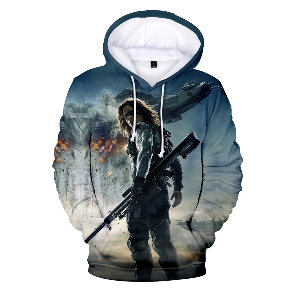 Себастьян стан толстовка с 3D принтом модные хип-хоп толстовки спортивная одежда