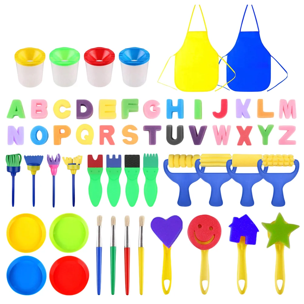 

Набор детских губчатых кистей, 56 шт., водостойкие, для рисования