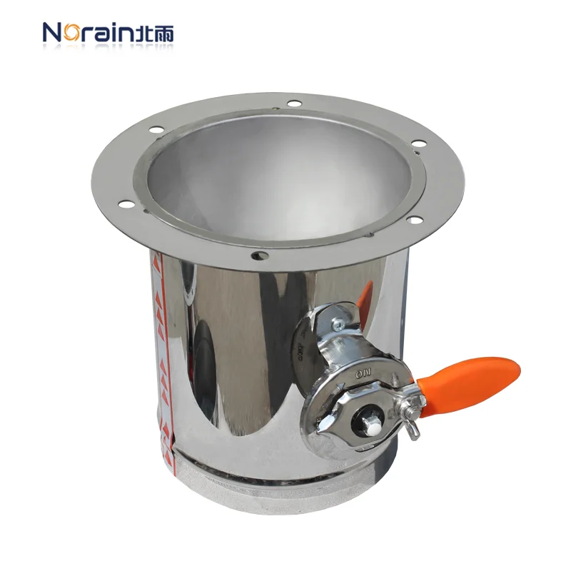 

DN300mm stainless steel round silicone seal with a single flange manual air volume control valve
