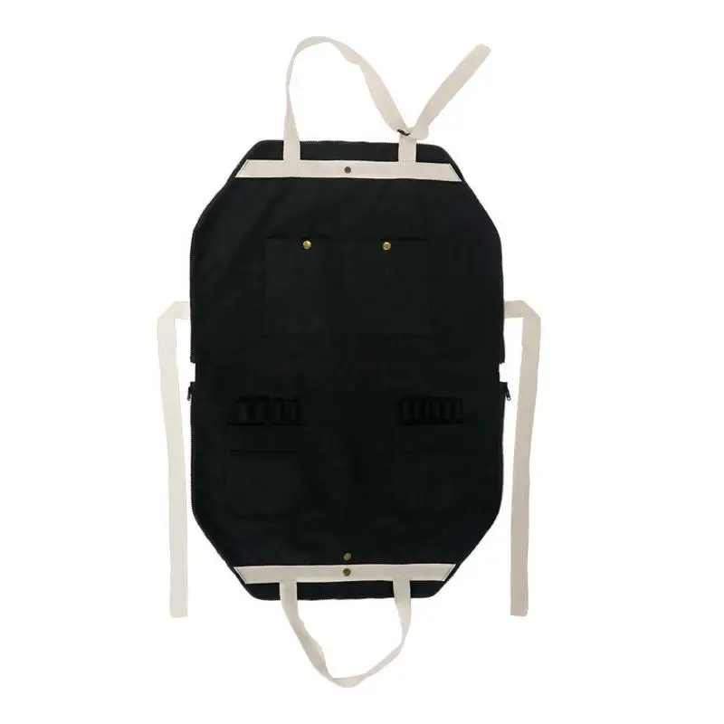 

Gardening Aprons With Pockets Kitchen Apron With Adjustable Neck Strap Waterproof BBQ Drawing Grilling Frying Accessories