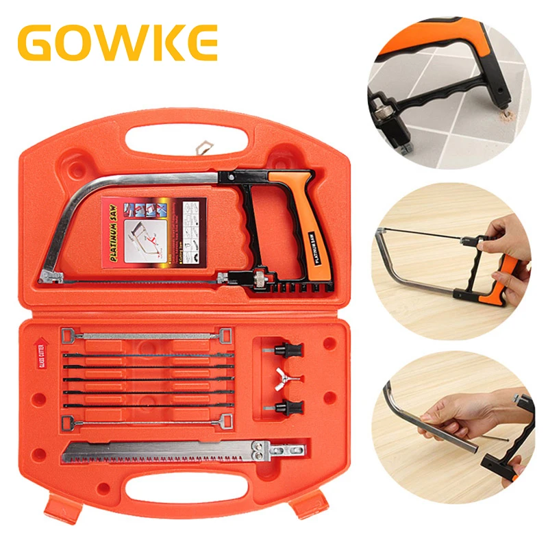 

GOWKE 12 in 1 Multifunctional Handsaw Set Woodworking Universal Hand Saw Mini Hacksaw For Wood Glass Ceramic Tile Metal Saw