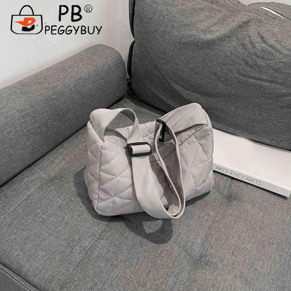 

Модные сумки через плечо с хлопковой подкладкой, вместительная стеганая сумка, широкий ремень в форме ромба для осени и зимы, для путешестви...