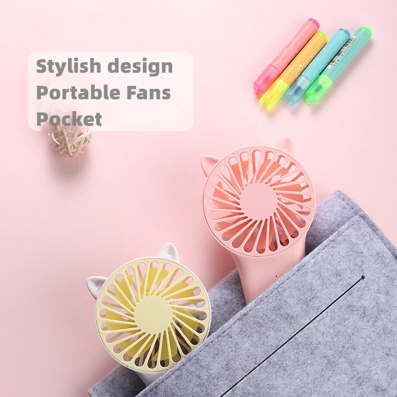 

Pocket Handheld Fans USB Charging Lazy Fan Desktop Mini Fan Portable Ventilador Home Gift Student for Outdoor Sports Travel