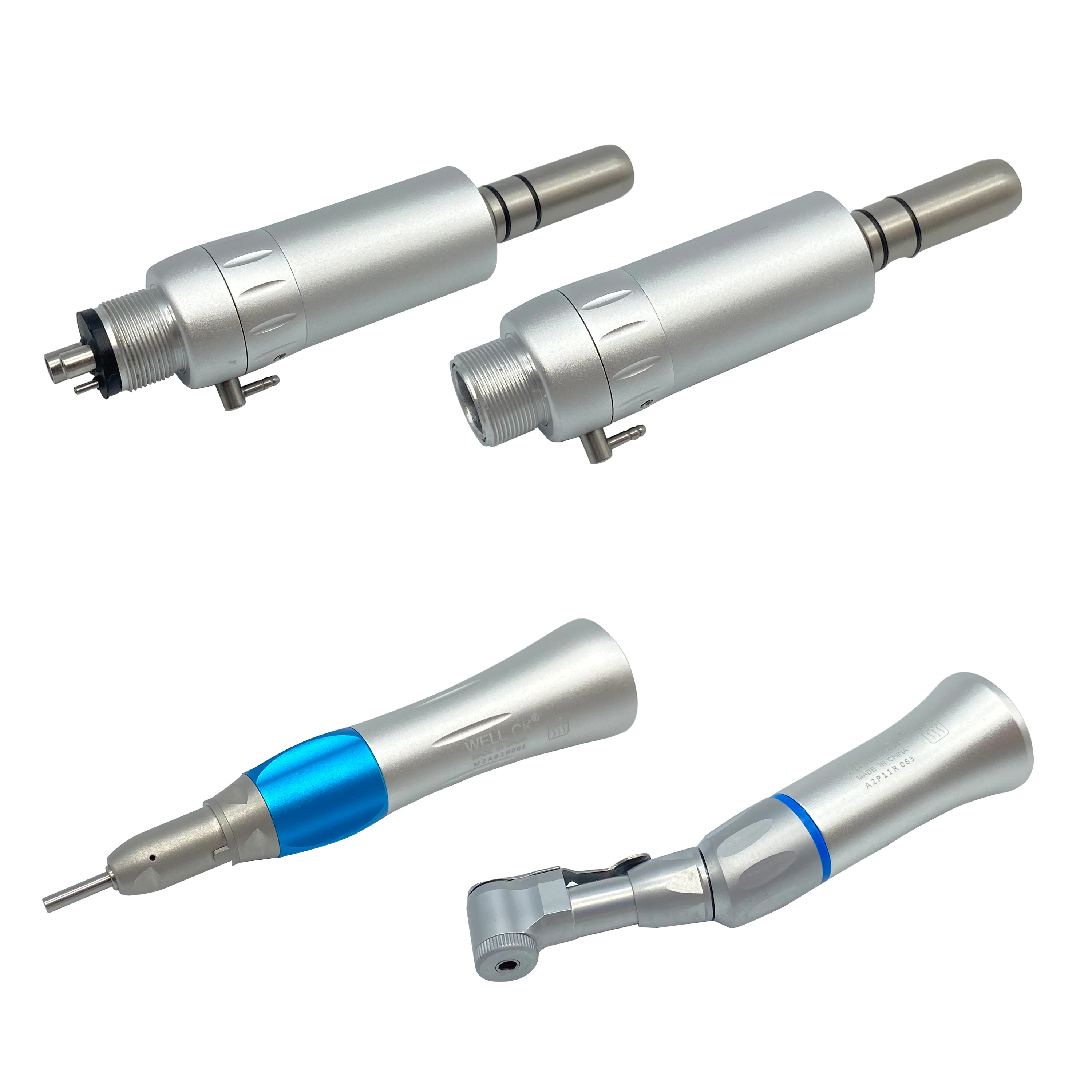 

Dental Slow Low Speed Handpiece Air Turbine Straight Nose Contra Angle Air Motor Handpiece B2 and M4 Holes