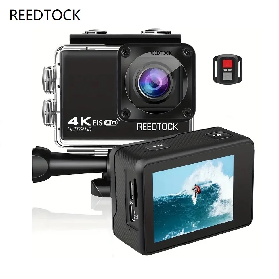 

Action Camera Ultra HD 4K / 60fps Anti-Shake WiFi 2.0" 170D 4X Zoom Underwater Waterproof Cam Helmet Sports Recorder Webcam