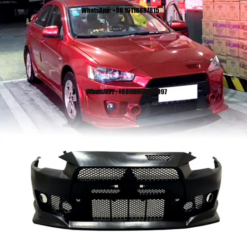 Передний бампер SKOUIO-GZ-07 для Mitsubishi Lancer, обновленный до FQ400, защитная накладка на передний бампер, верхняя часть переднего бампера (art.: 3920d7eaee098) - 3920d7eaee098