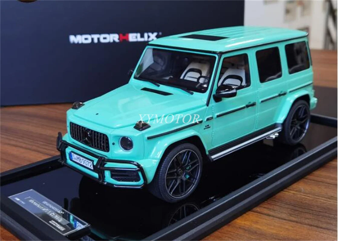 

Motorhelix MH 1/18 For Benz AMG G63 2019 Resin Diecast Model Car Blue Toys Hobby Gifts Display Ornaments Collection