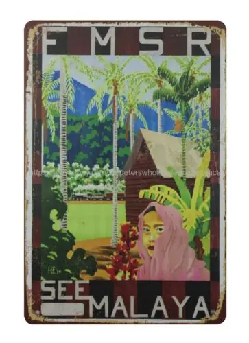 Металлический Настенный декор See Malaya постер для путешествий металлический