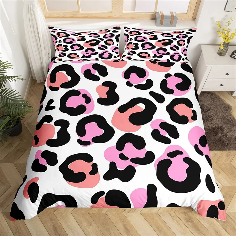 

Cover Abstract Geometric Patchwork Bedding Set Leopard Cheetah Comforter Cover Twin Zebra Snake Giraffe Animal Skin Print Duvet