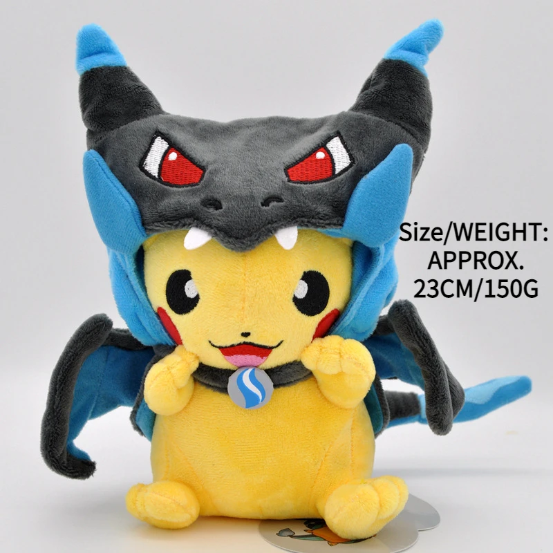 

Pokemon Anime Charizard Pichu 23cm S XY Version Plush Doll Japanese Cartoon Pikachu Cool Drag Plush Doll Holiday Gift