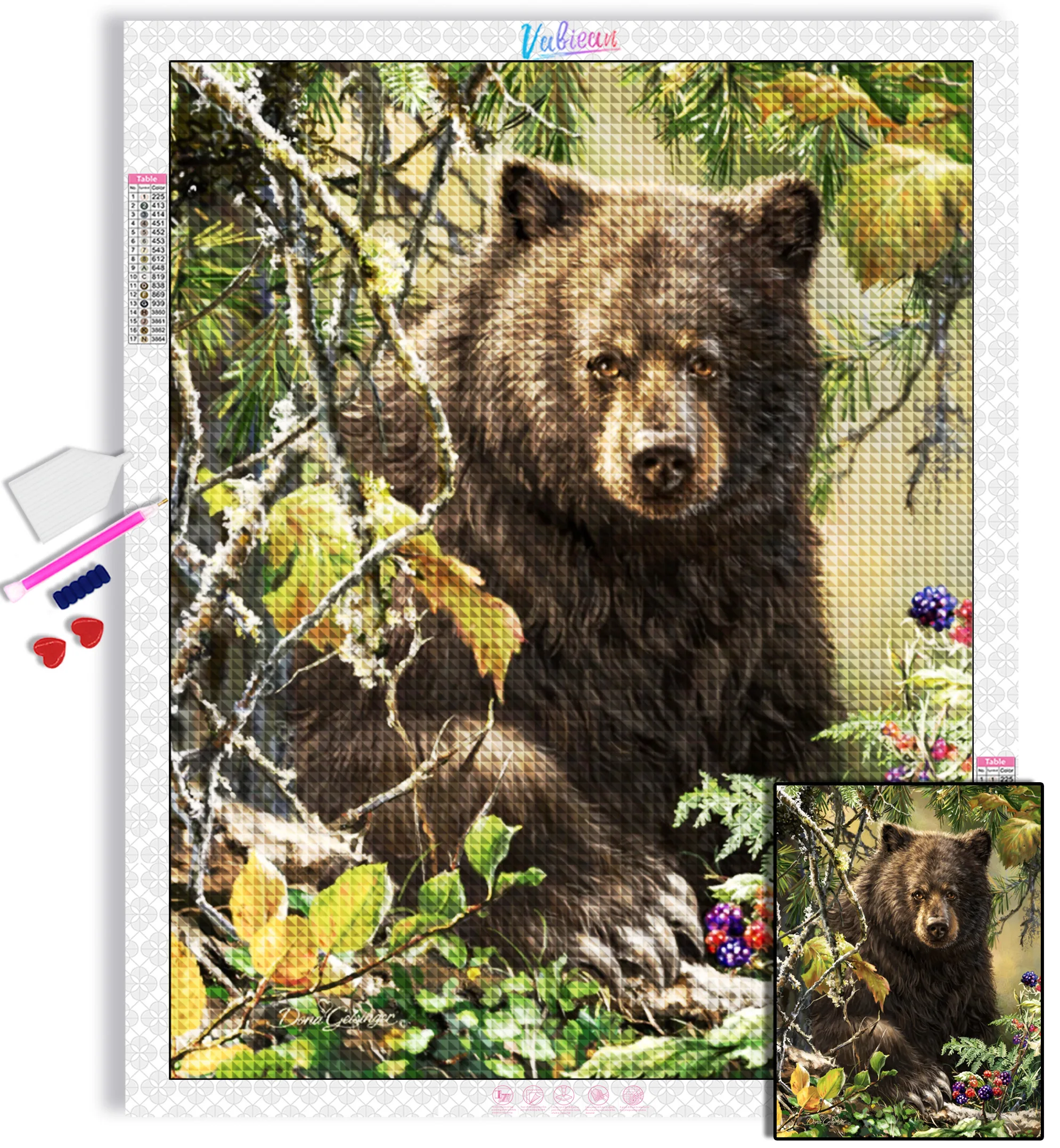 

5D DIY Animals and nature Diamond Painting kit Round Diamond Embroidery Cross Stitch Mosaic Home Decor