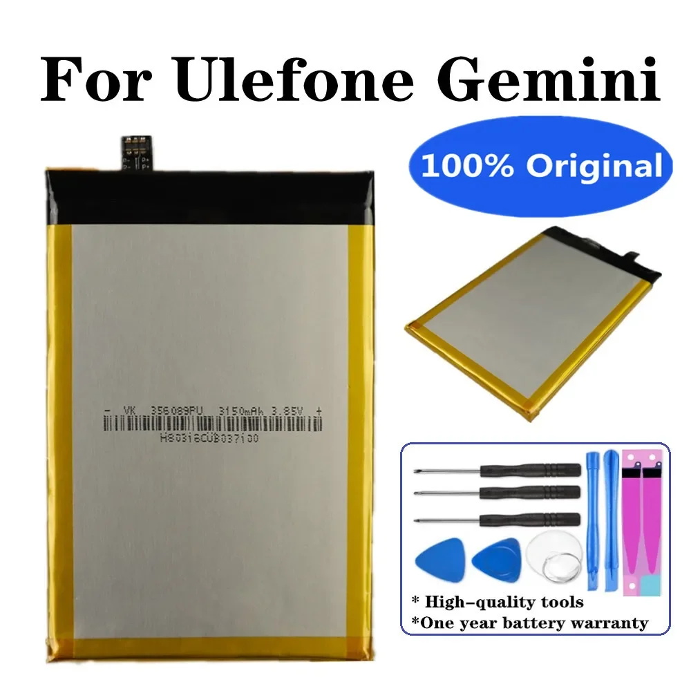 

Новый оригинальный аккумулятор 3150 мАч для Ulefone Gemini запасная батарея для мобильного телефона аккумулятор + Инструменты + номер отслеживания