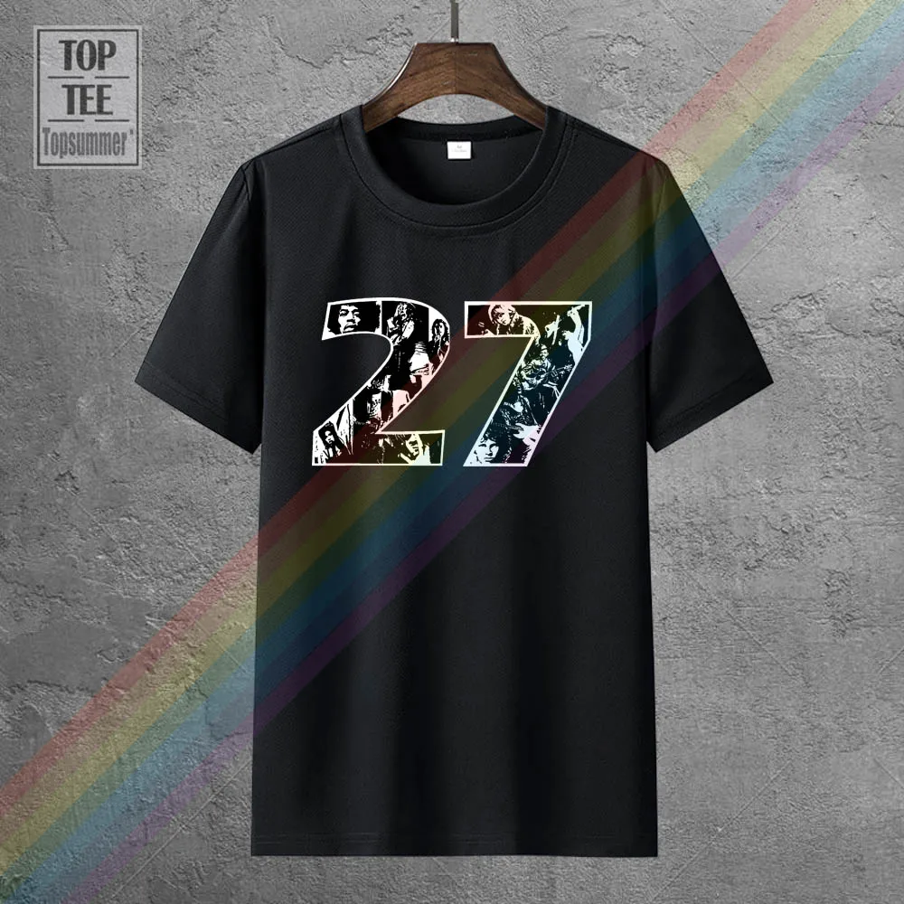 Camiseta del 27 Club S 5Xl Hendrix, Jim, Travis Cobain, Joplin Doors