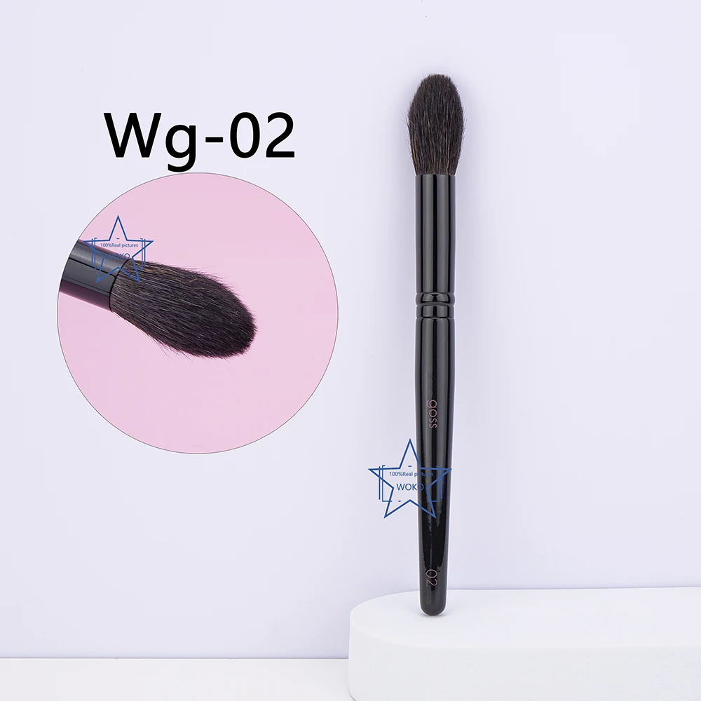 

Wg02 100% Squirrel Hair Setting Powder Brush Face Contour Loose Powder Makeup Brushes High Quality Sculpting Powder Makeup Tool