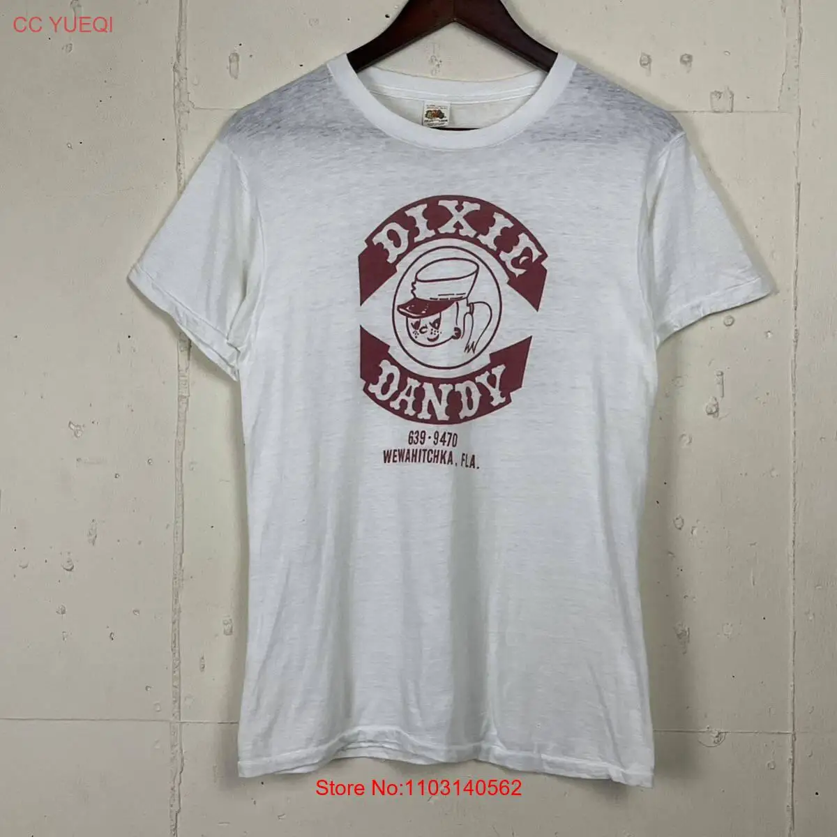 Футболка мужская Винтажная с принтом фруктов ткацкого станка 70-70