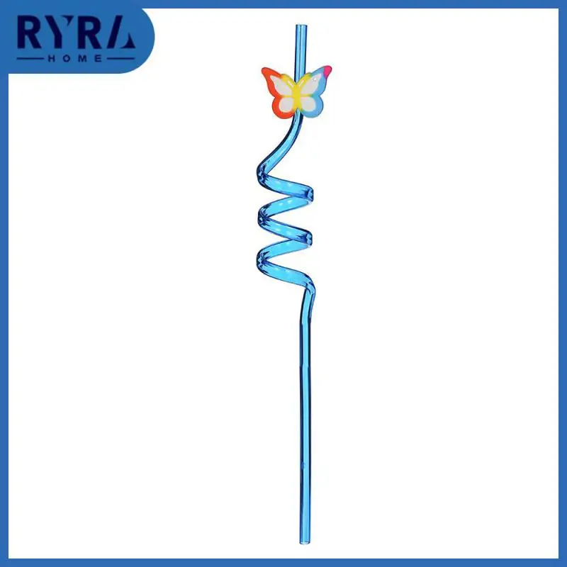 

Plastic Drinking Straws Reusable 1pcs Animal Straws Curved Straw Bar Accessories For Kids Birthday Party Decoration