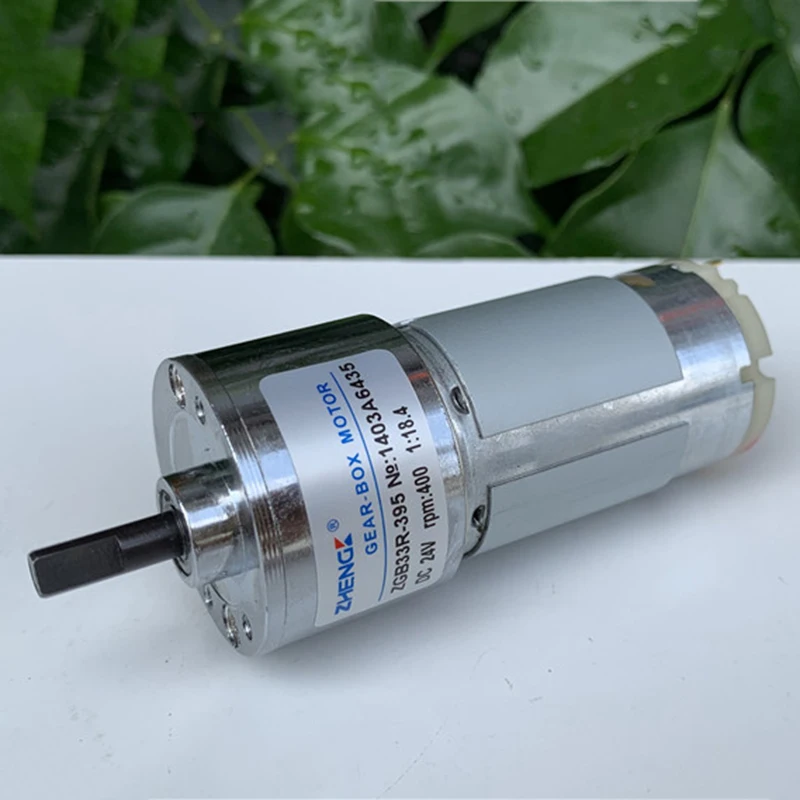 Оригинальный цельнометаллический редукторный двигатель постоянного тока 6 в, 12 В, 24 В, 400 об/мин, большой крутящий момент, низкоскоростной двигатель, большой крутящий момент, фотографический робот-двигатель