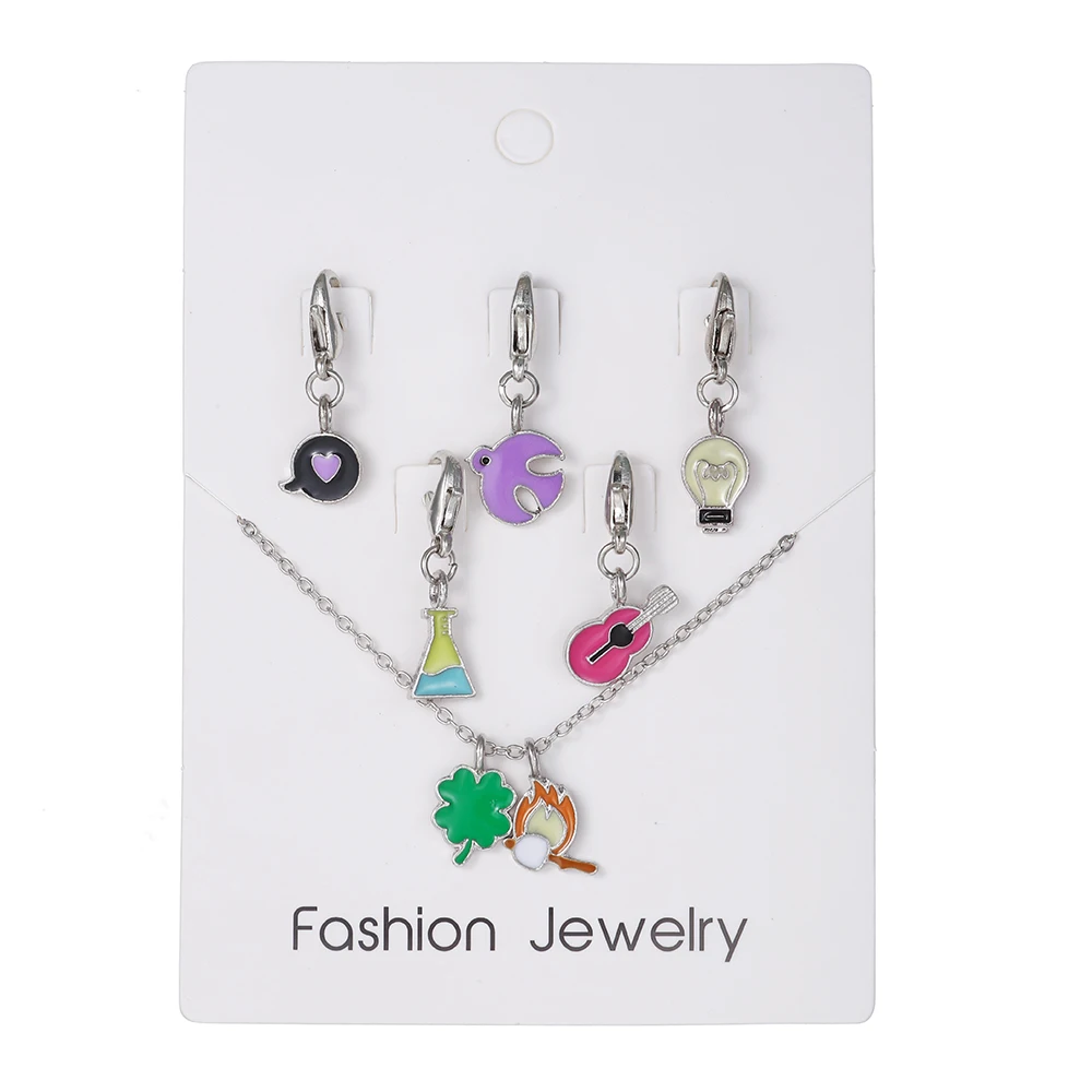 Эмалированная подвеска в виде сердца гриба губы лягушки птицы гитары единорога